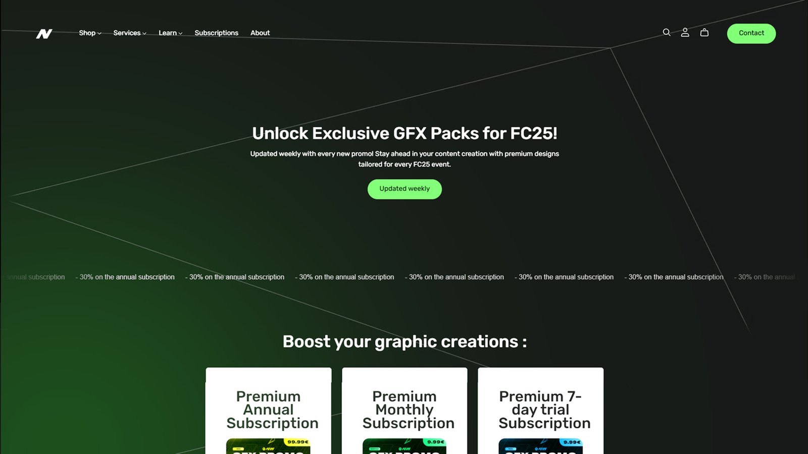Step 1: Go to Subscription Page