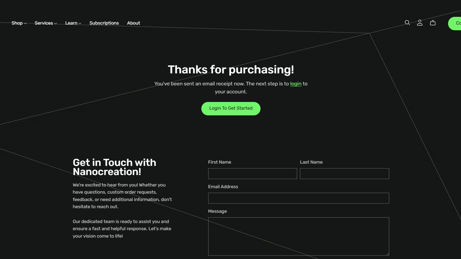 Step 4: Confirmation Page