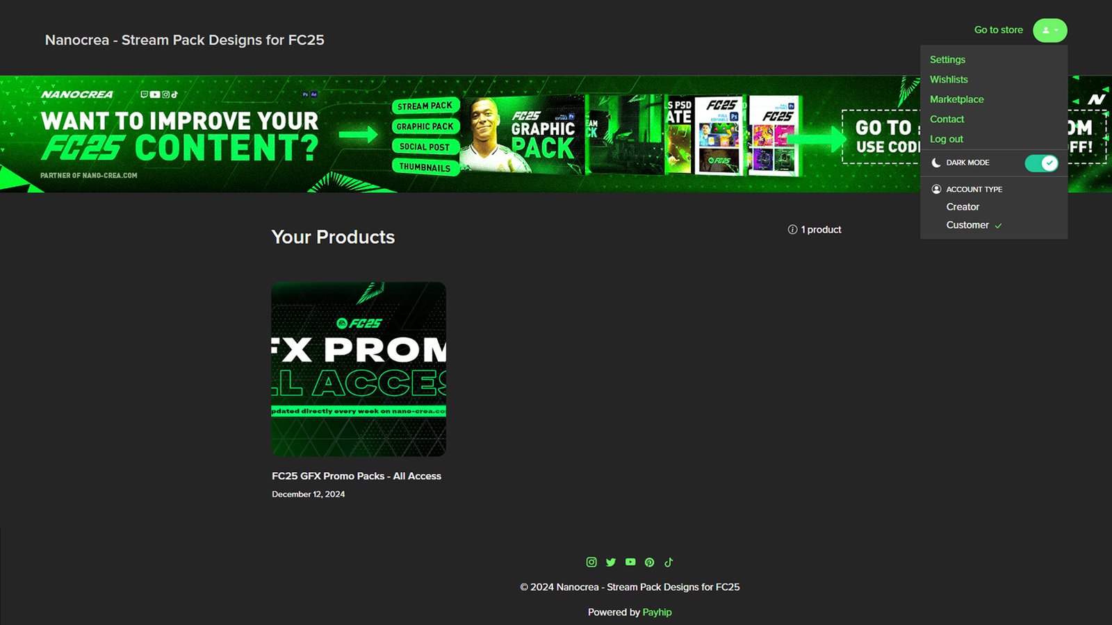 Step 6: Browse the Packs
