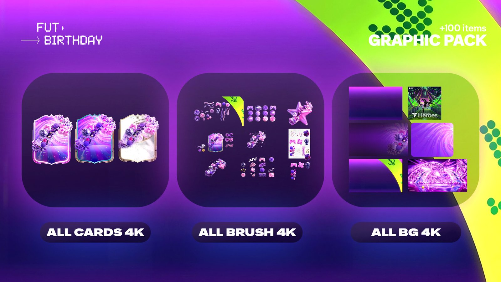 FUT Birthday Graphic Pack preview