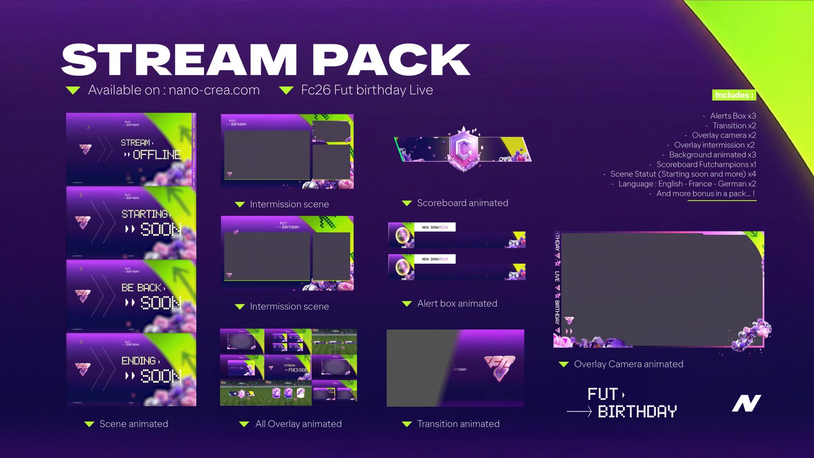 2D stream pack preview