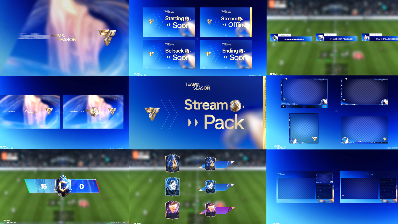 FC26 TOTS stream pack scenes preview